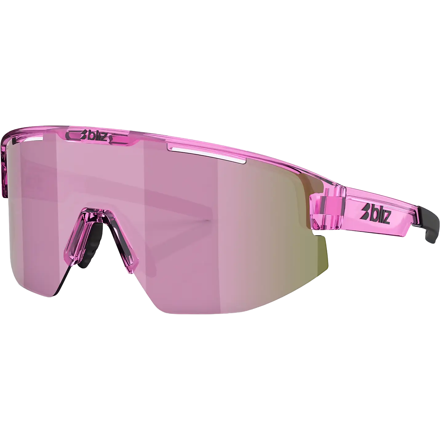 Bliz Matrix Small Unisex Sportsbriller - Transparant Pink - One size - Solbriller