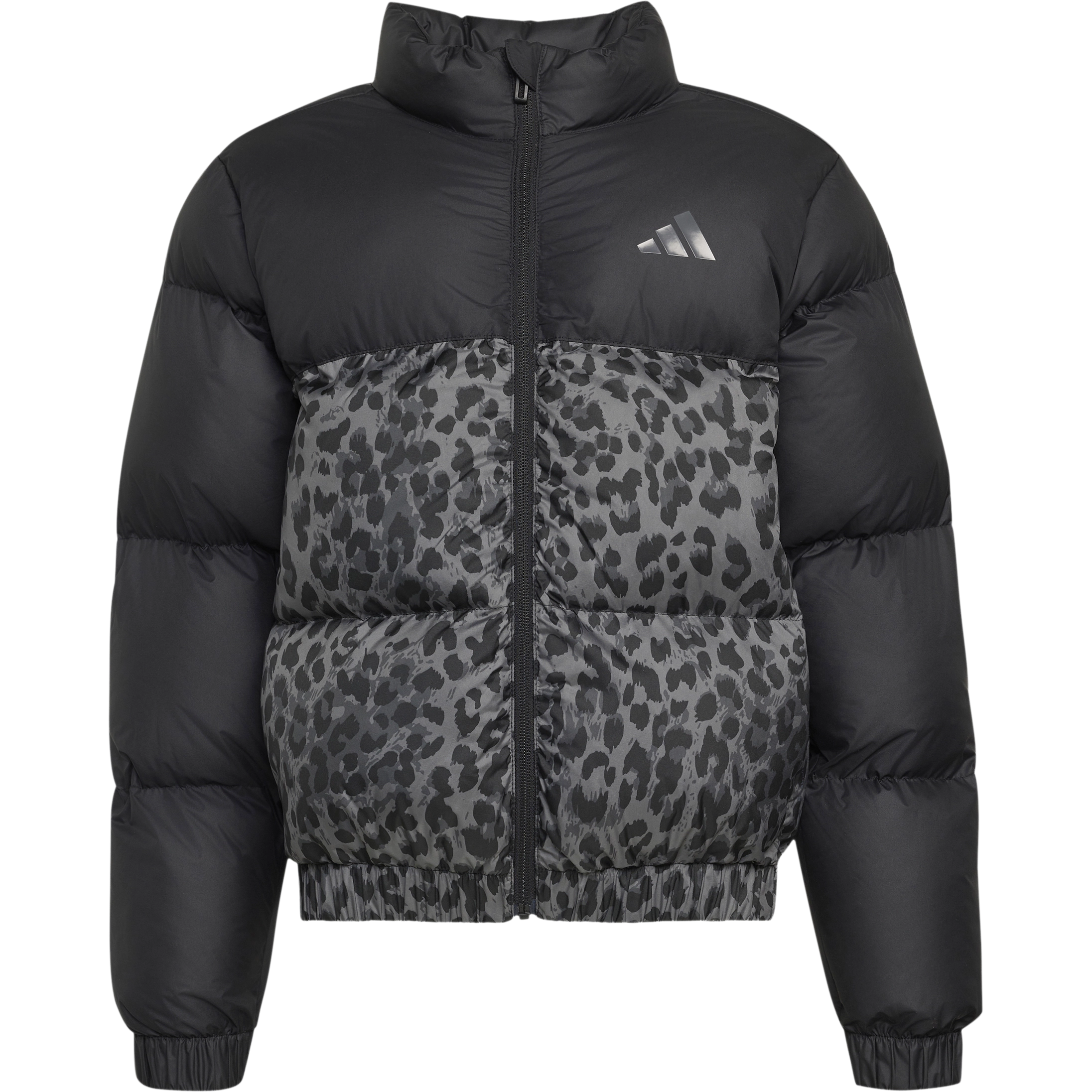 Adidas Synthetic Down Allover Print Jacket Juni - Black - 152 - Vinterjakker til børn