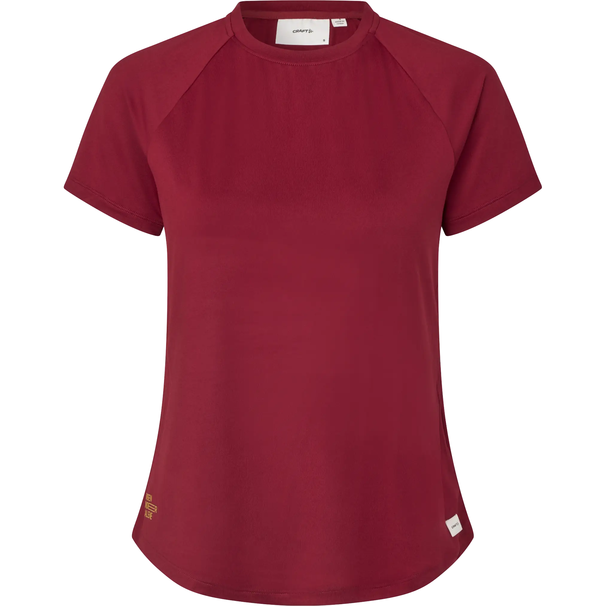 Craft Collective SS Tee Women - Rhubarb - XL - Kortærmet T-shirts