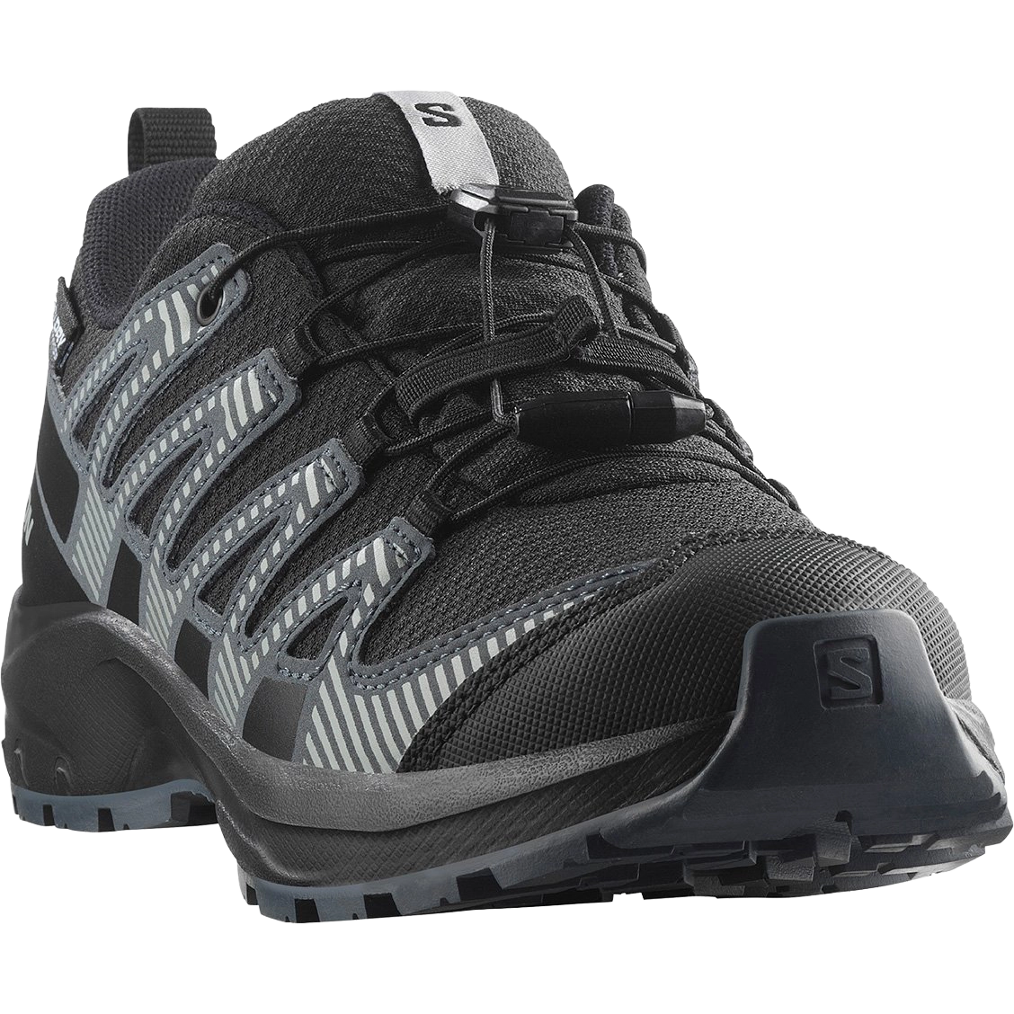 Salomon XA Pro V8 CSWP Jr. Vandresko - Black/Turbulence/Quarry - 38 - Vandresko til børn