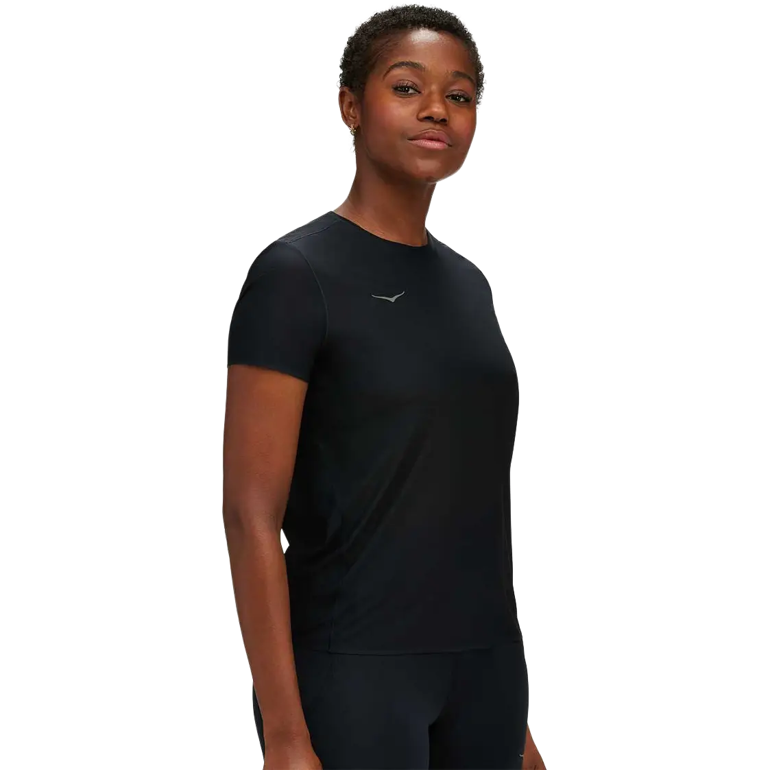 HOKA One One Airolite Run Short Sleeve Women - Black - XS - Løbe t-shirt