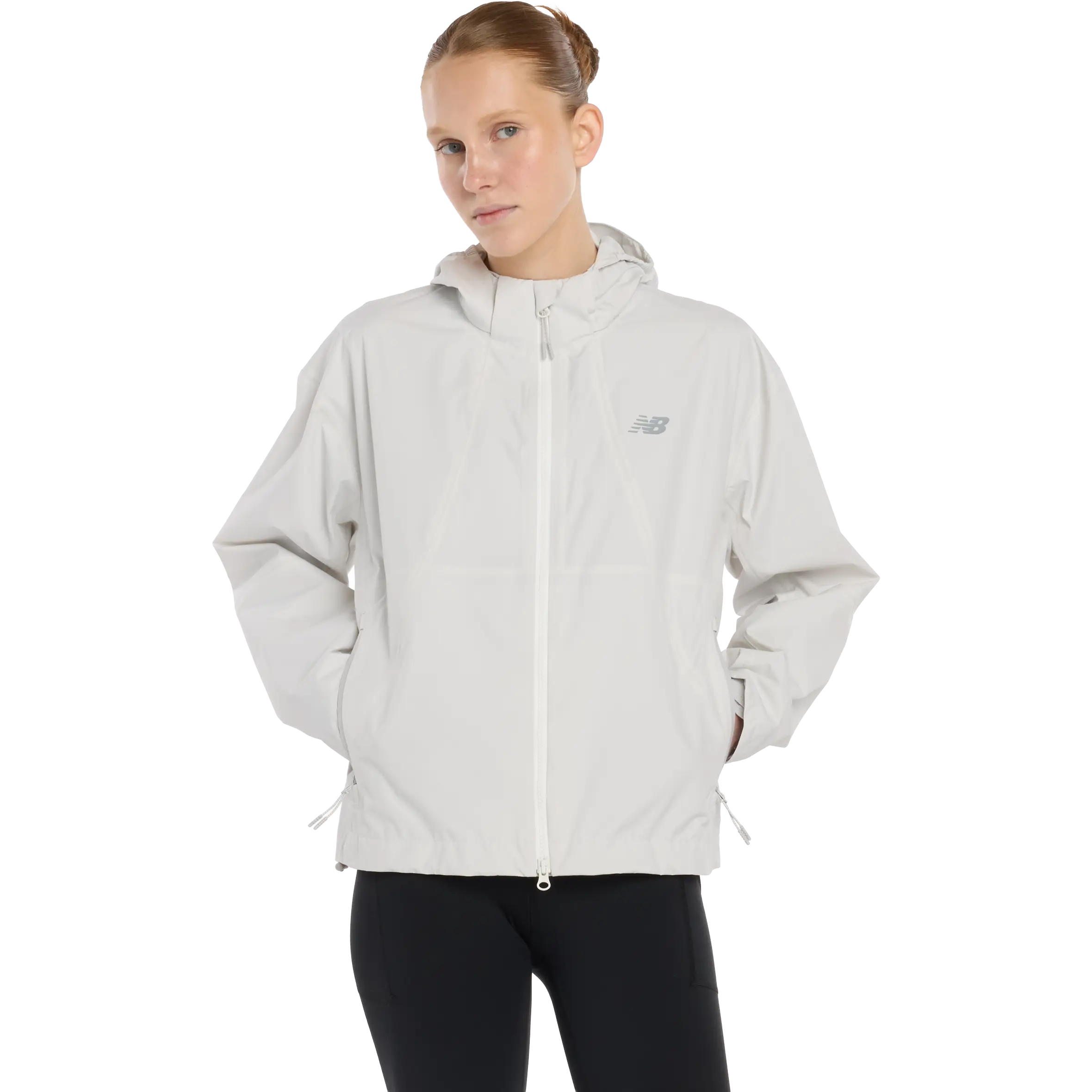 New Balance Better Run Waterproof Jacket Women - Grey Matter - M - Løbejakker