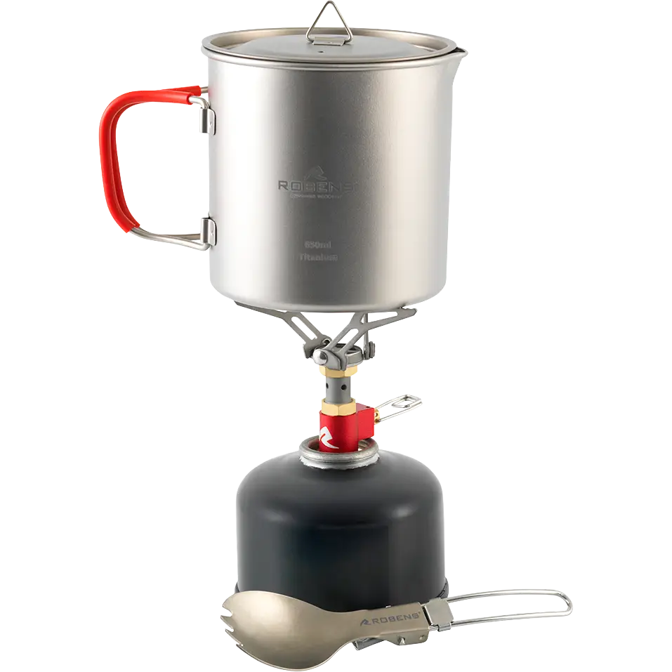 Robens Fire Wisp Solo Cook Set UL - Silver - One size - Brændere og grill