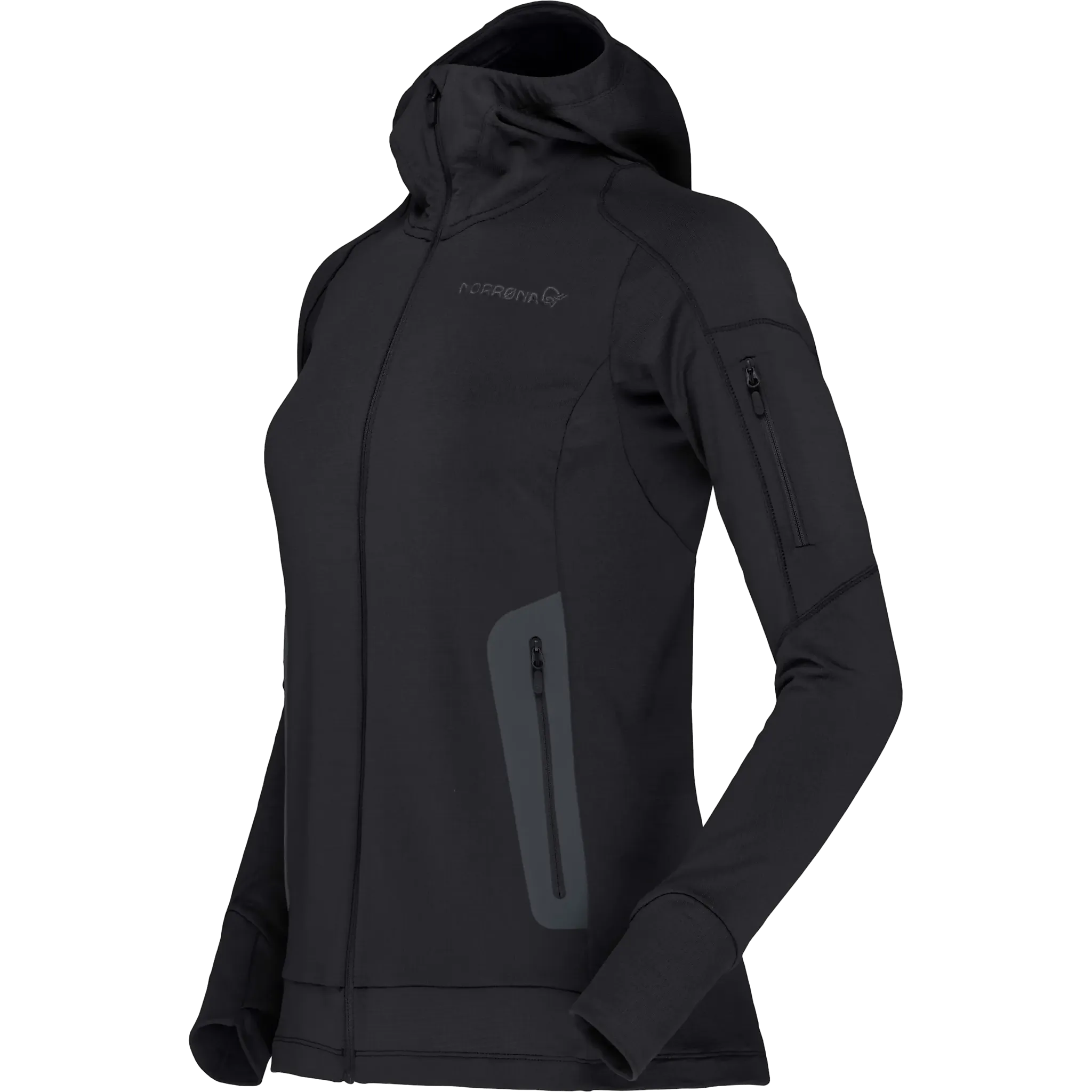 Falketind Power Grid Zip Hood Women