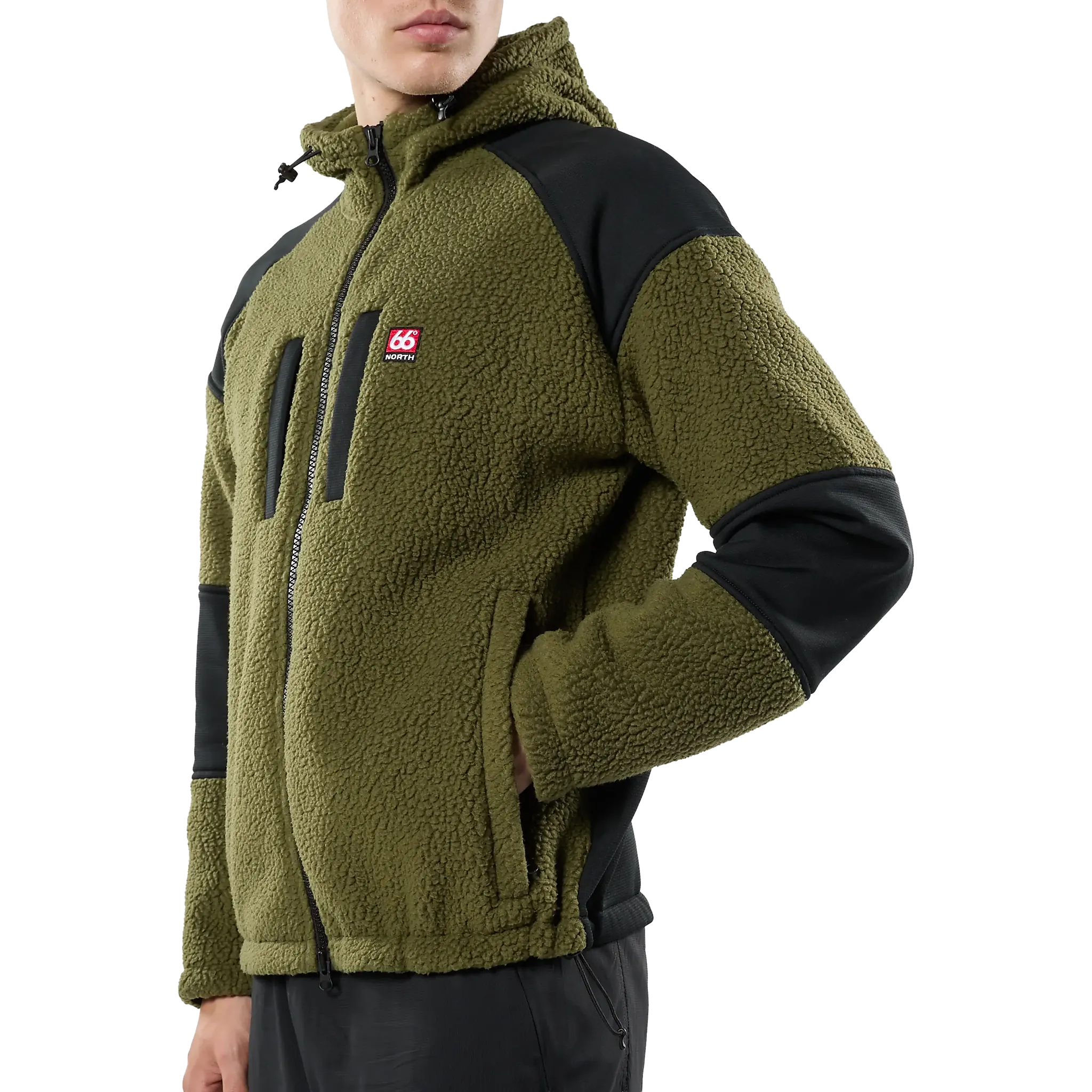 Tindur Shearling Zipped Hoodie Men