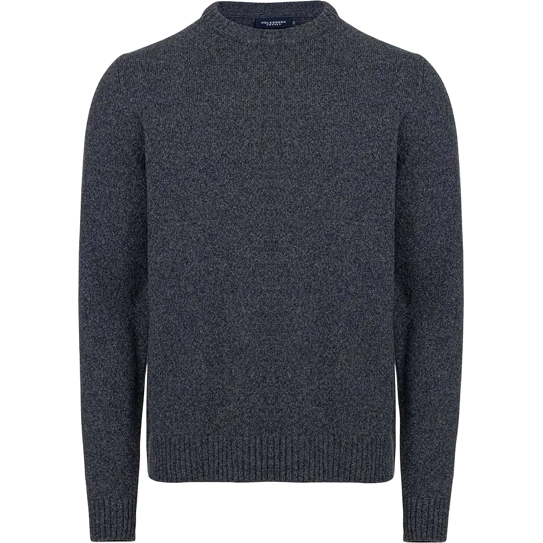 Holebrook Charles Crew herresweater - Storm Blue - XXL - Striktrøjer