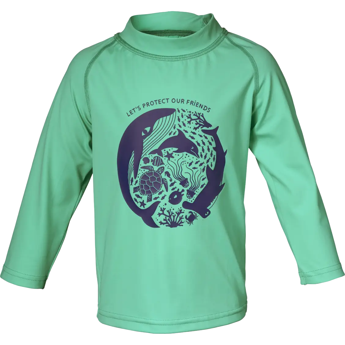 Isbjörn Sealion Sun Sweater Kids badebluse - Mint - 98/104 - Badebluse til børn