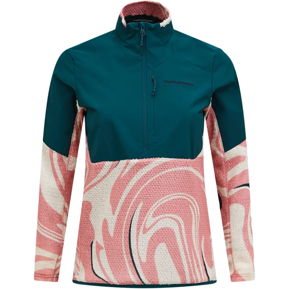 Peak Performance AOP Freelight Alpha Hal Women - Swirl Map - XL - Løbetrøjer