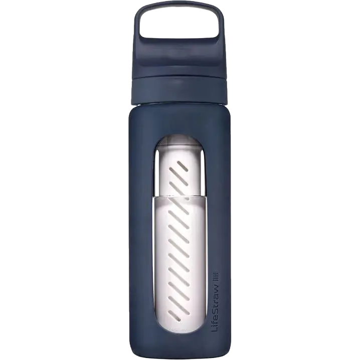 LifeStraw Go Glass Water Filter Bottle 20oz 0,6 li - Aegean Sea - One size - Vandrensning