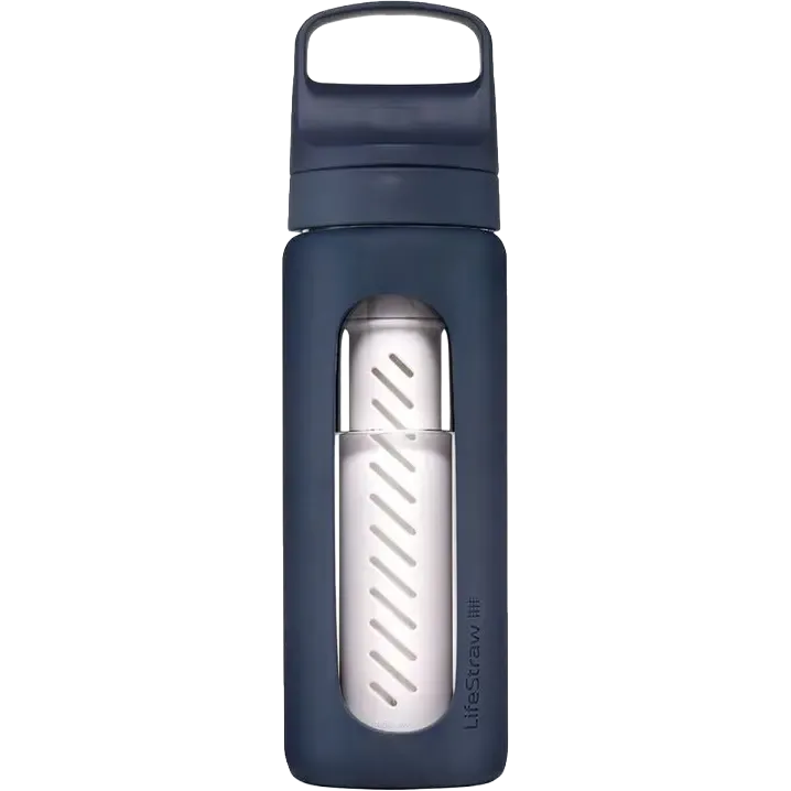 Go Glass Water Filter Bottle 20oz 0,6 li