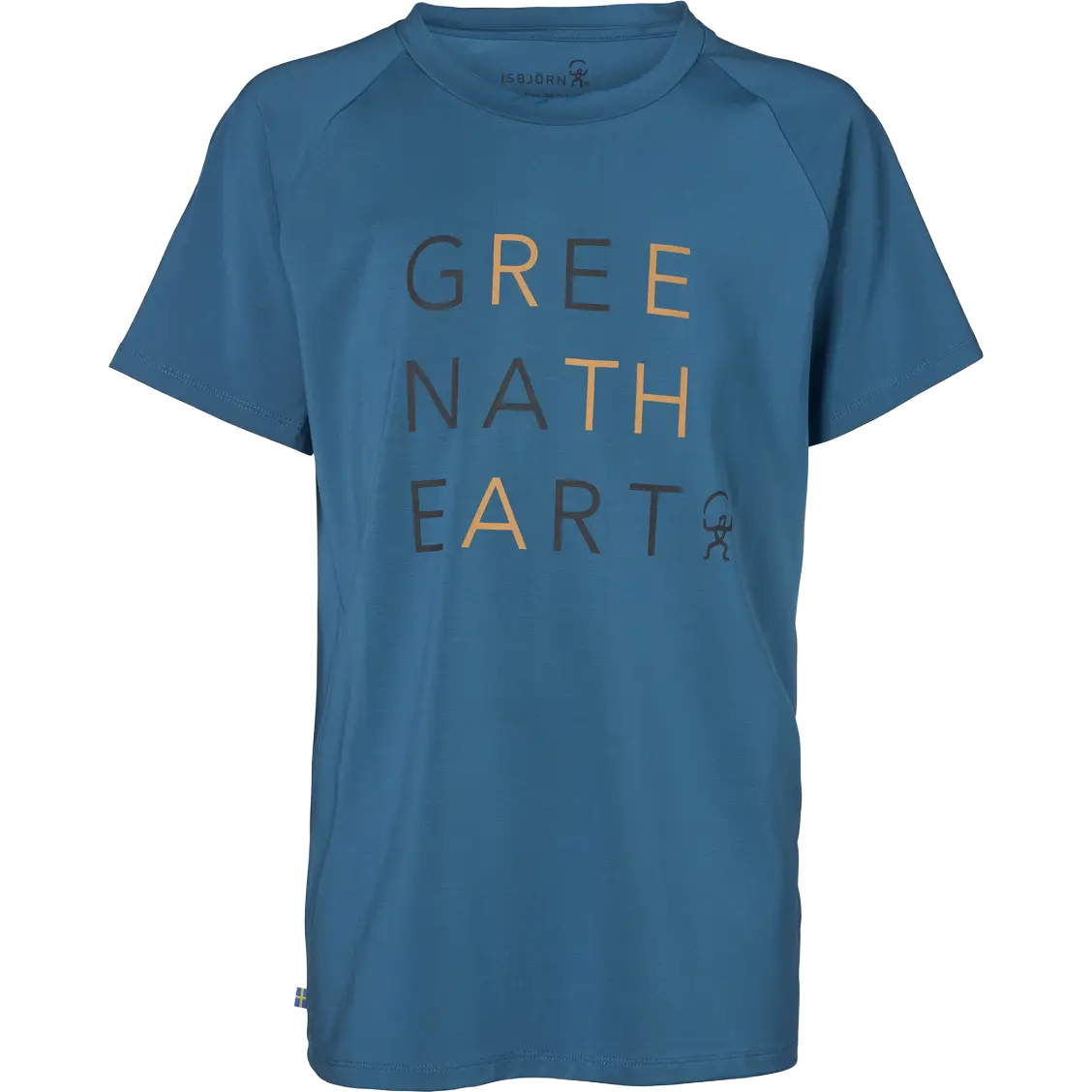 Isbjörn Green@Heart Tee Junior - Teal - 134/140 - Kortærmet T-shirts til børn