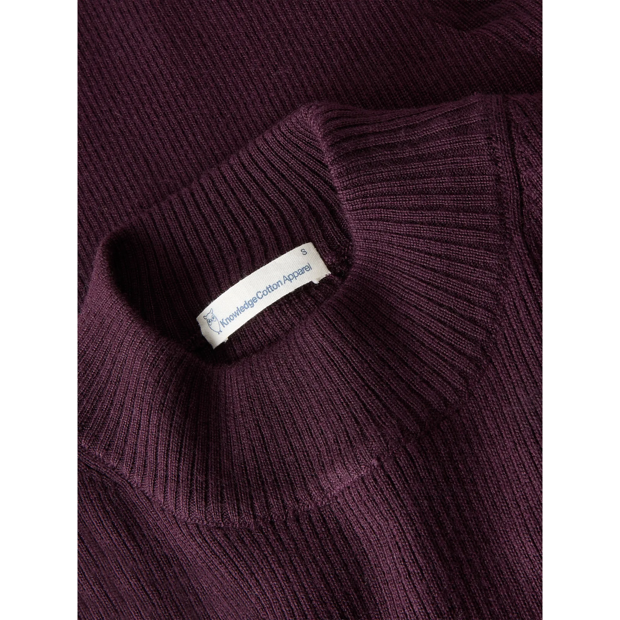 Merino Rib Mock Neck Långärmad T-shirt