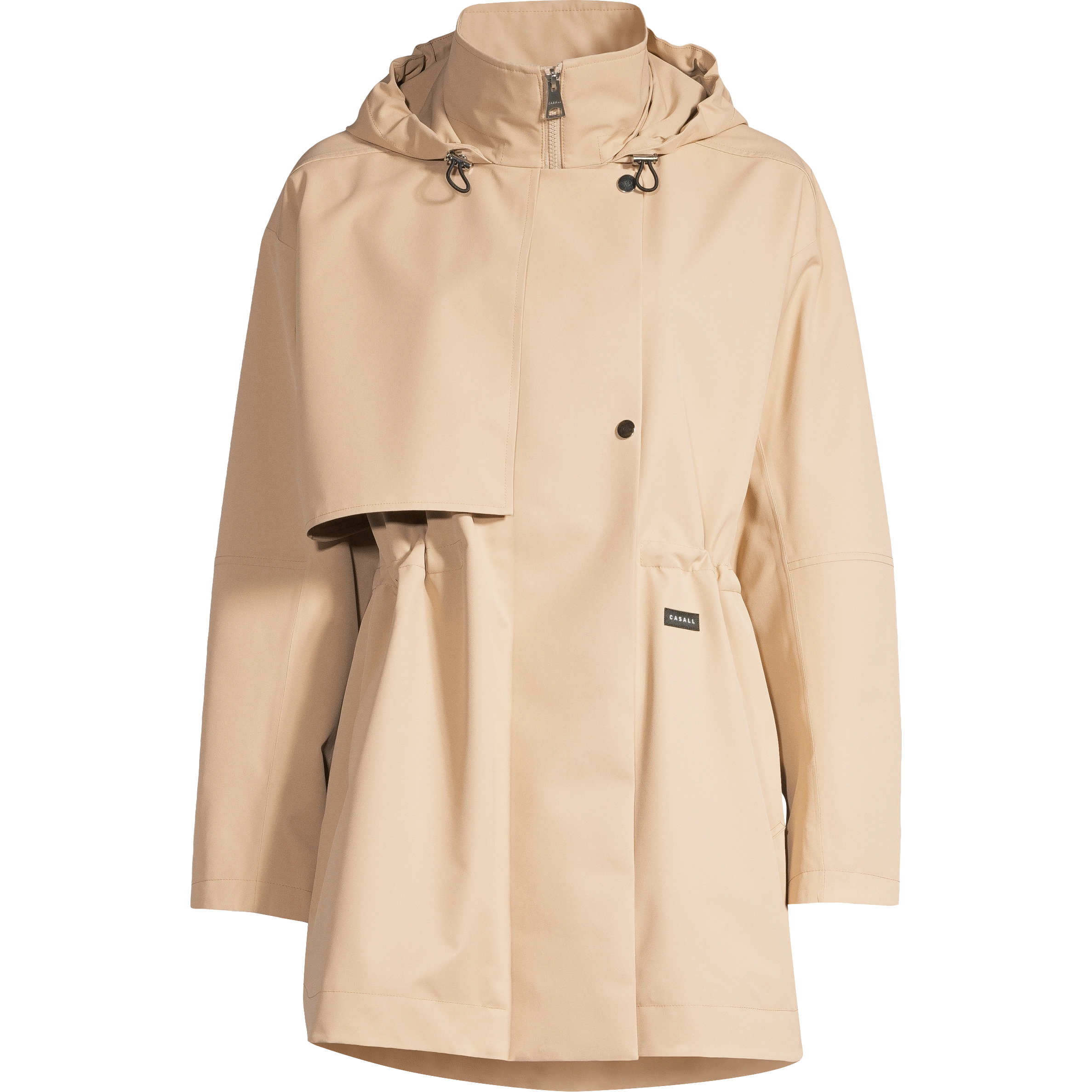 Casall Scandi Trench Rain Coat Woman - Sand Beige - XL - Regnjakker