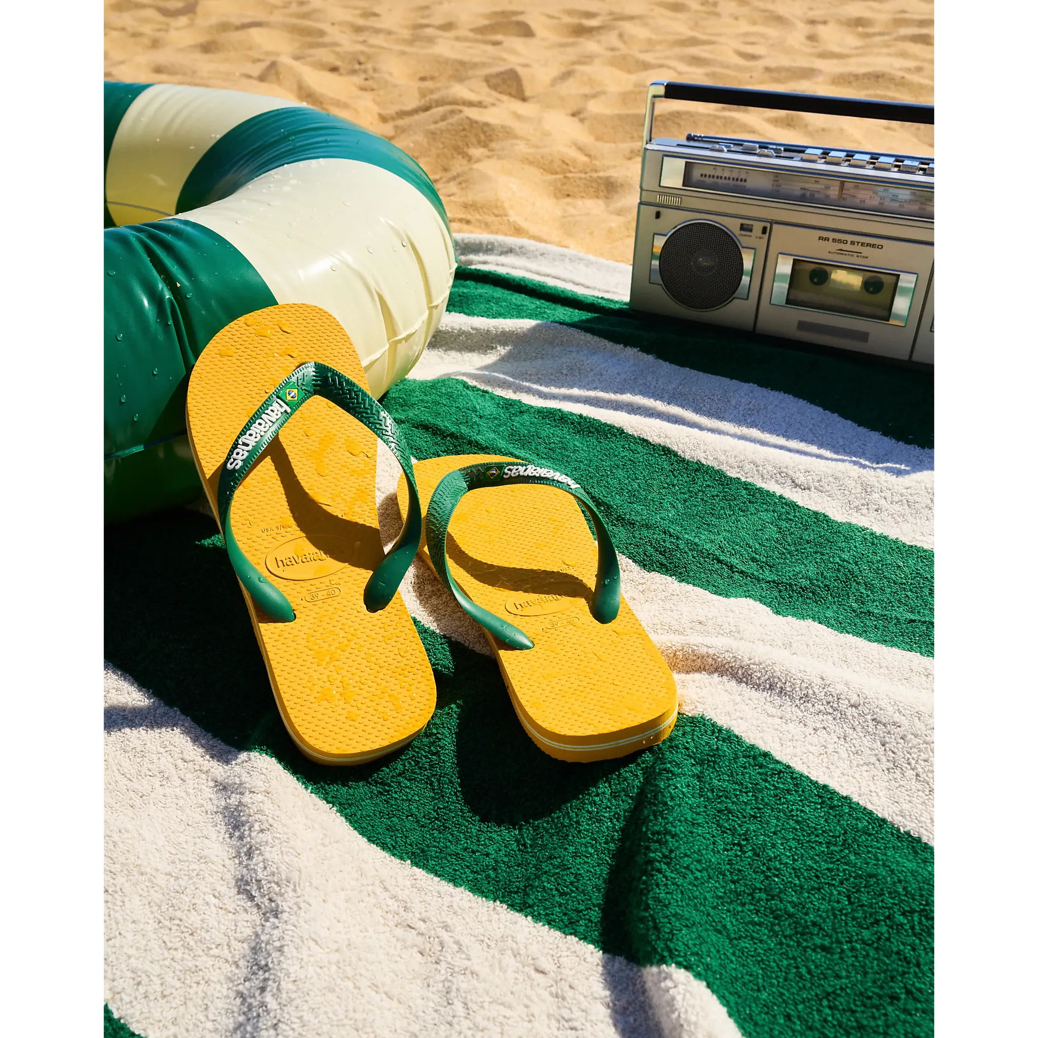 Brasil Logo Flip Flops Men