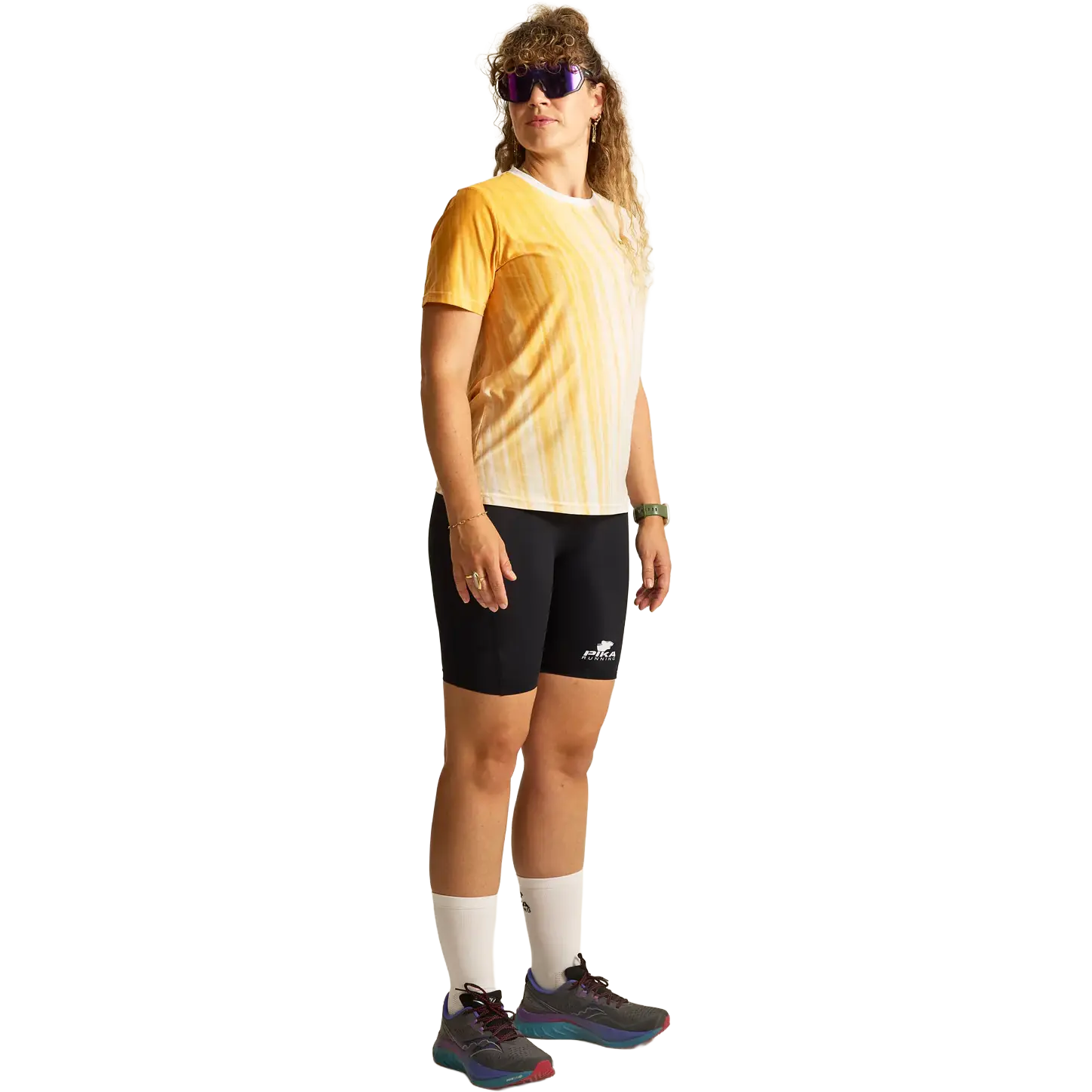 Pika Wear Pika Running T-shirt Women - SUNSET - L - Løbe t-shirt