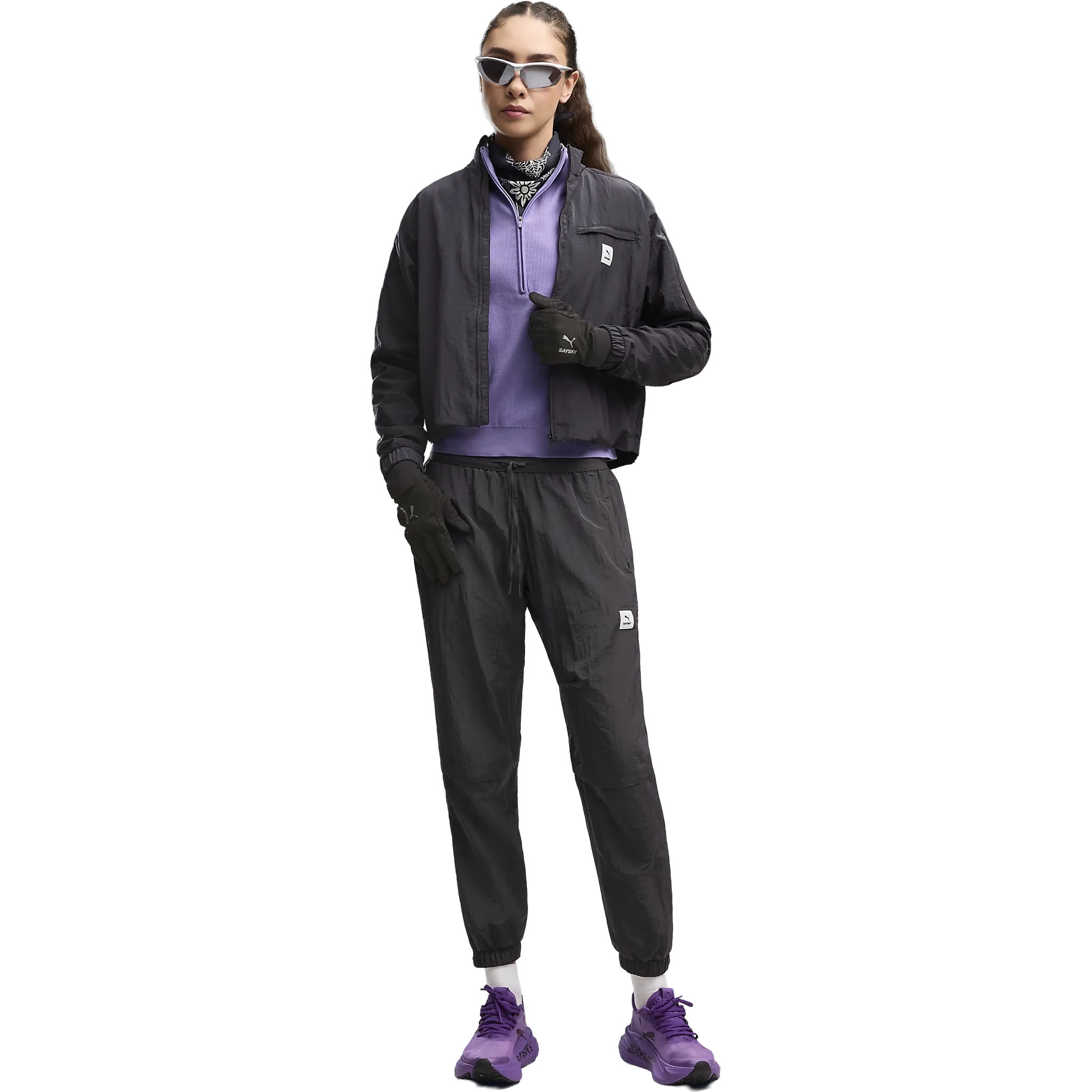PUMA X SAYSKY LS 1/2 Zip Women