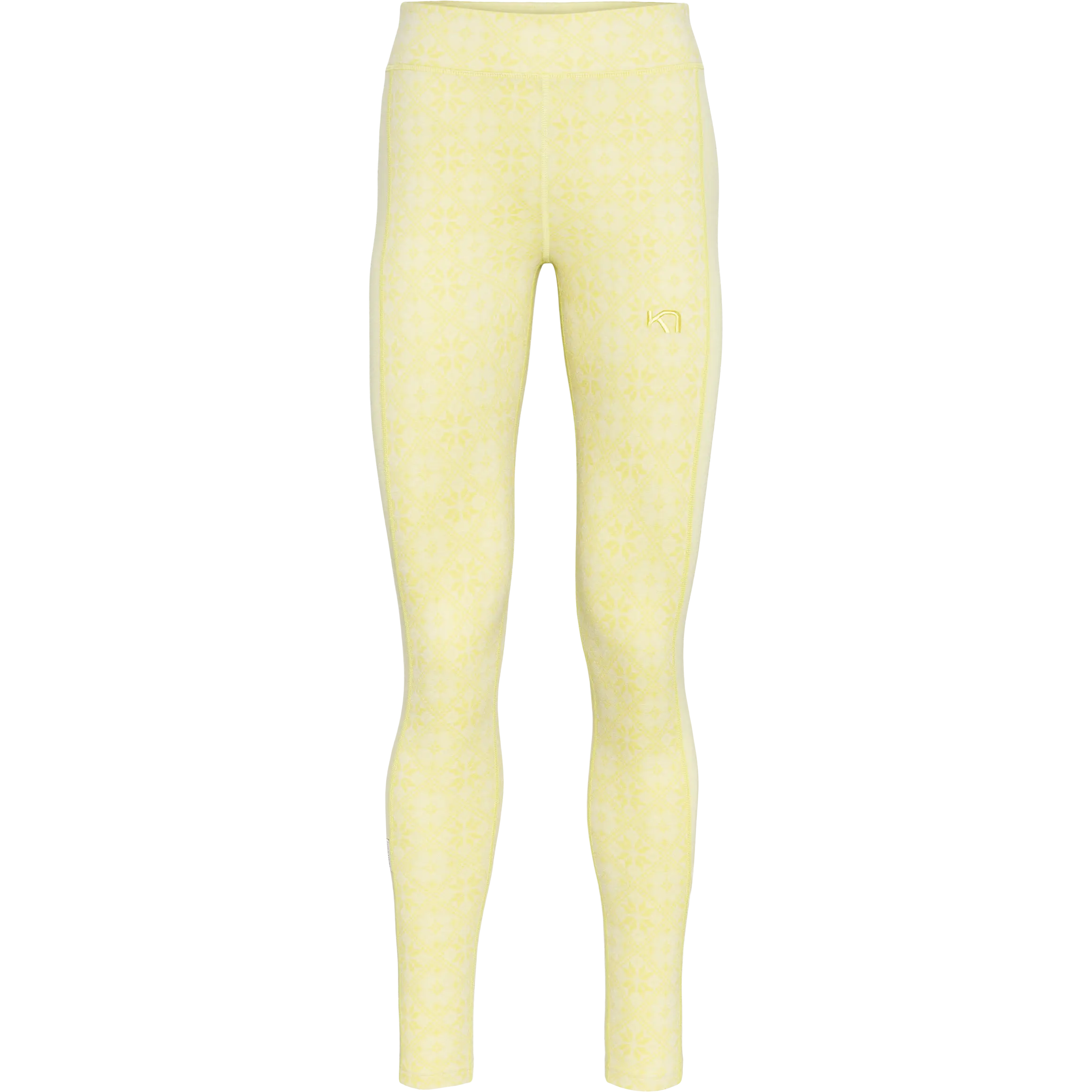Kari Traa Rose High Waist Pant Women uldunderbukser - Mellow Yellow - L - Uldundertøj