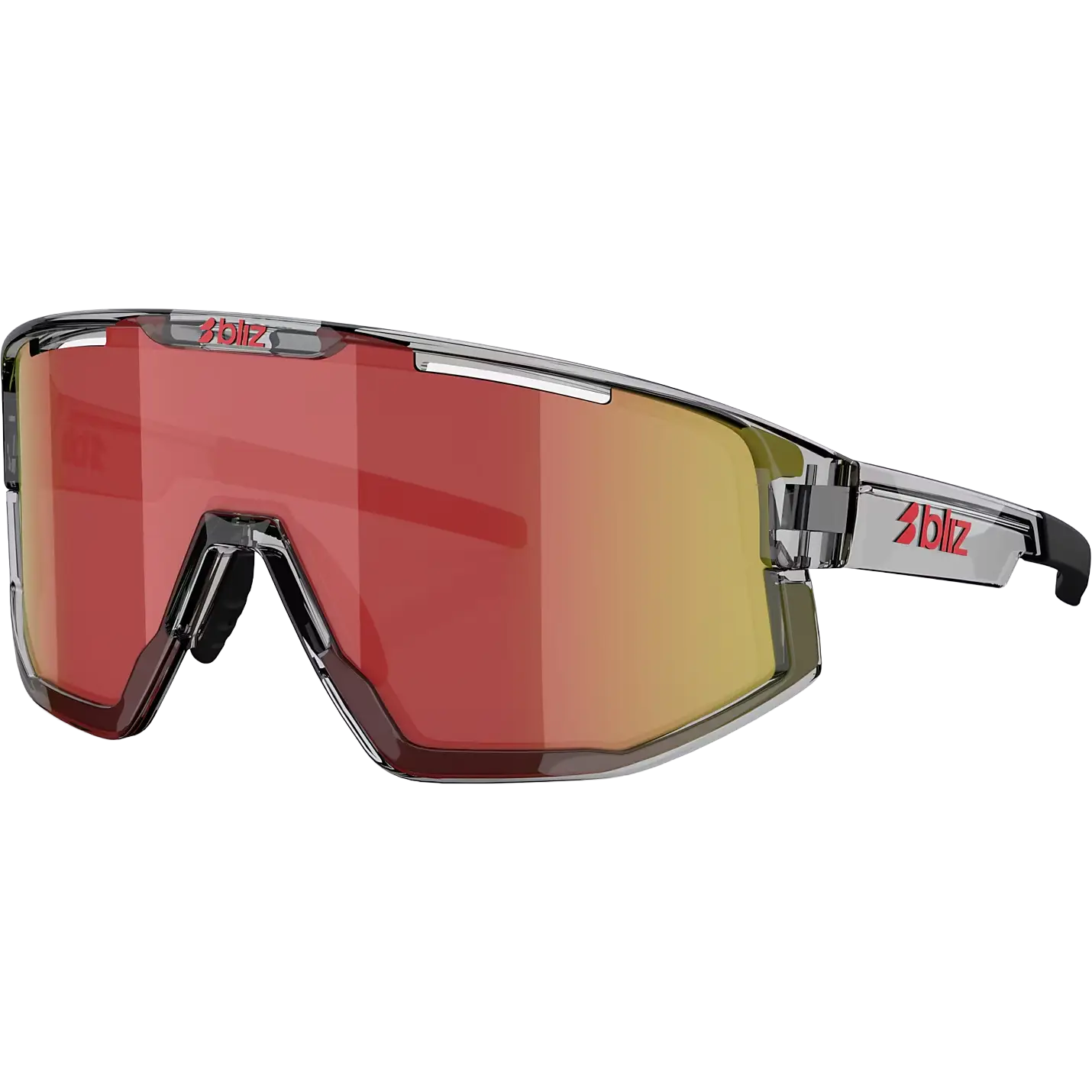 Bliz Fusion Unisex Sportsbriller - Transparent Dark Grey - One size - Solbriller