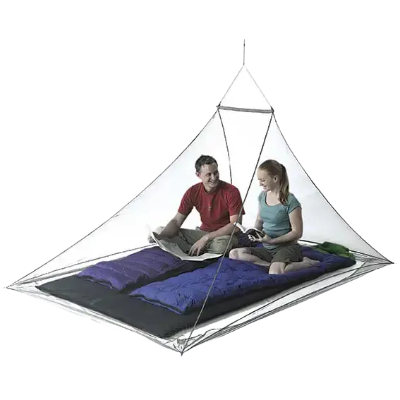 Sea to Summit Double Nano Mosquito Pyramid Net - Grey - double - Myggenet og insektbeskyttelse