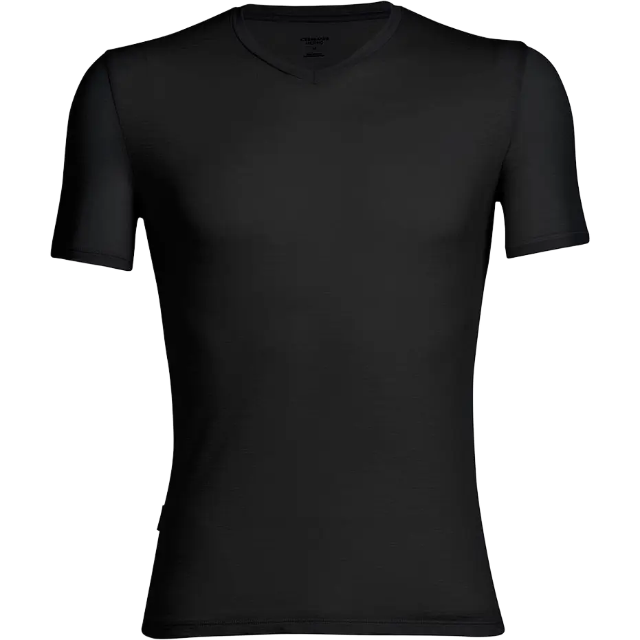 Icebreaker Anatomica SS V undertrøje - Black/Monsoon - XXL - Undertrøjer