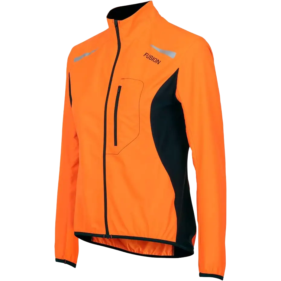 Fusion S1 Run Jacket Women Løbejakke - Hi Vis/Black - XS - Løbejakker