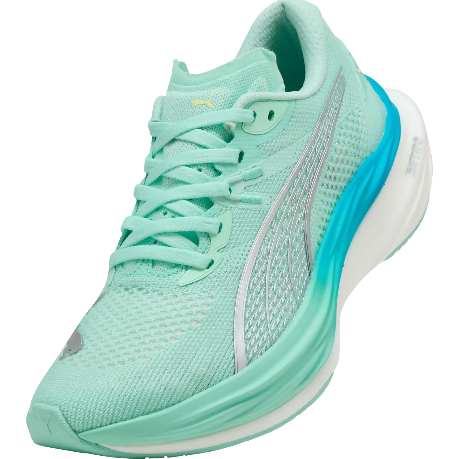 Puma Deviate Nitro 3 Women - Mint Melt/Speed Blue - 37,5 - Konkurrence løbesko
