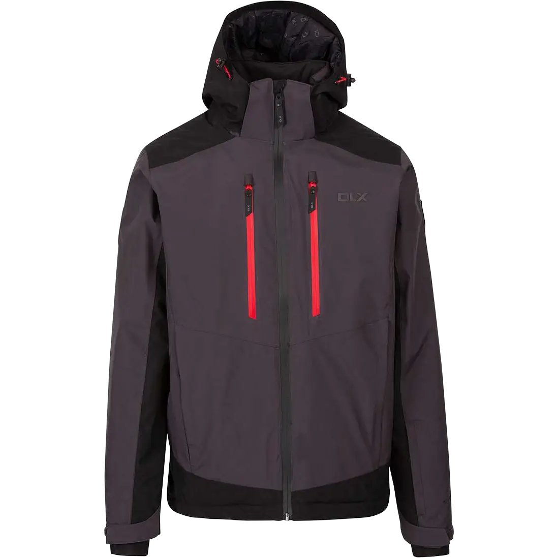 DLX Matthews Jacket Men skijakke - Dark Grey/Black - M - Vinterjakker