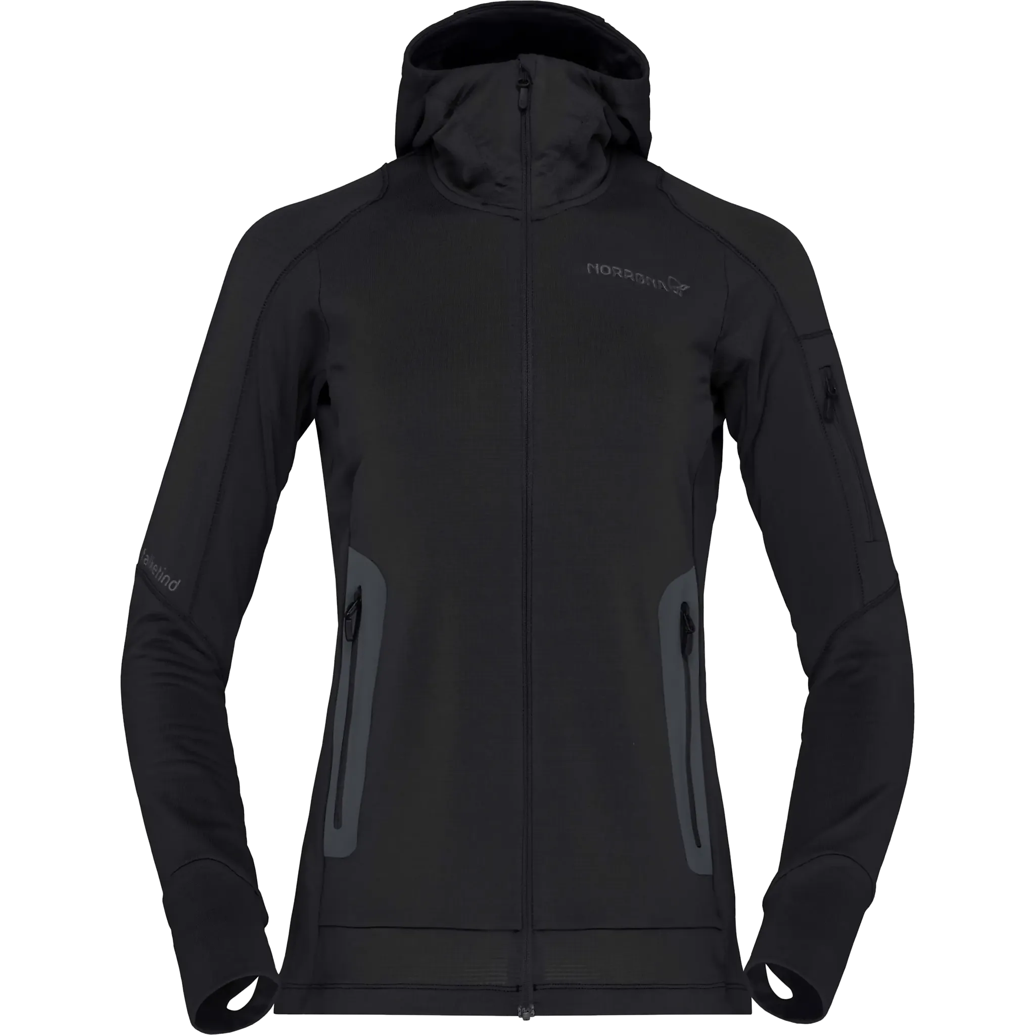 Falketind Power Grid Zip Hood Women