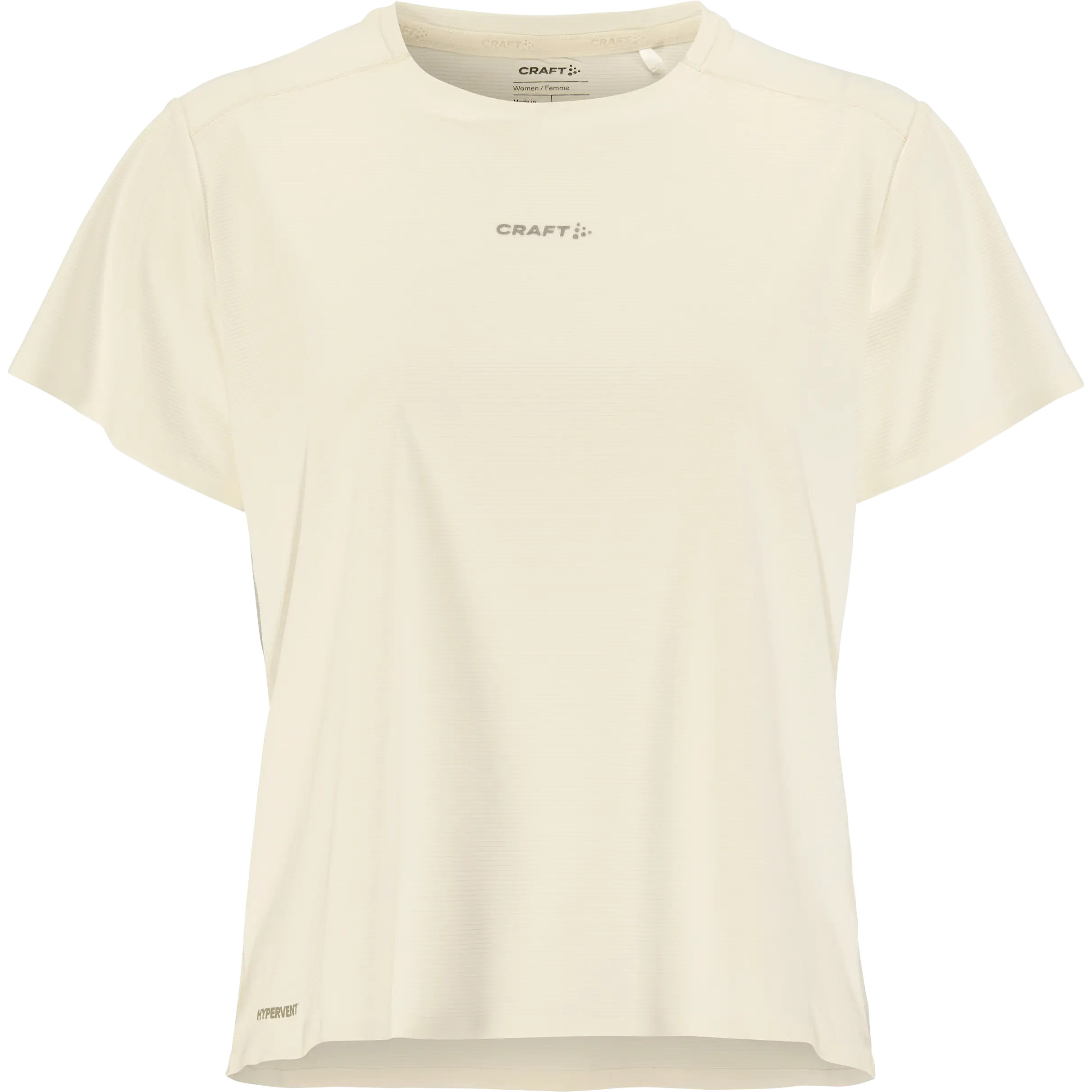 Craft Hypervent Tee Women - Tofu - M - Løbe t-shirt