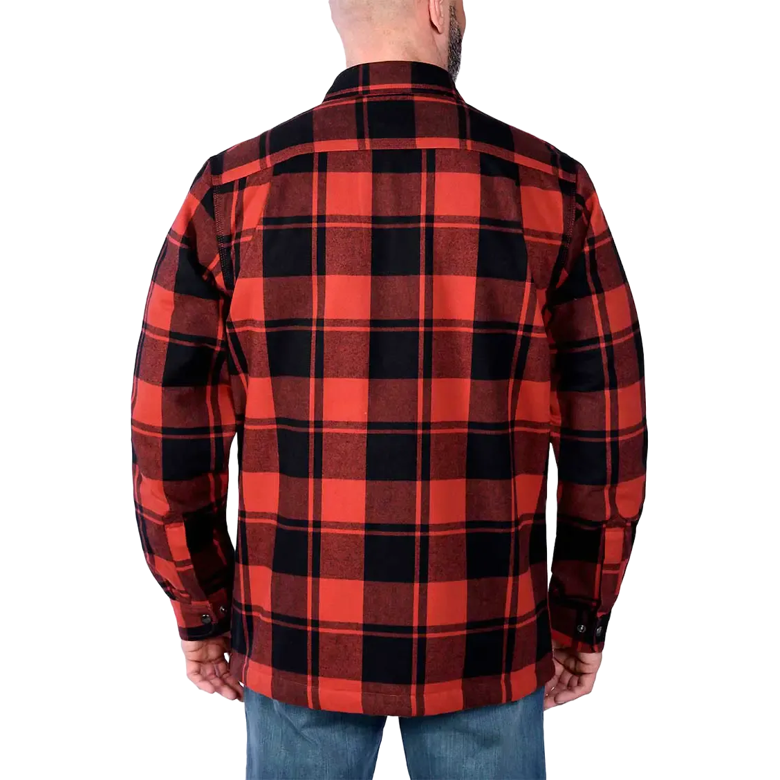 Flannel Sherpa-Lined Shirt Jacket Men skjorte/jakke