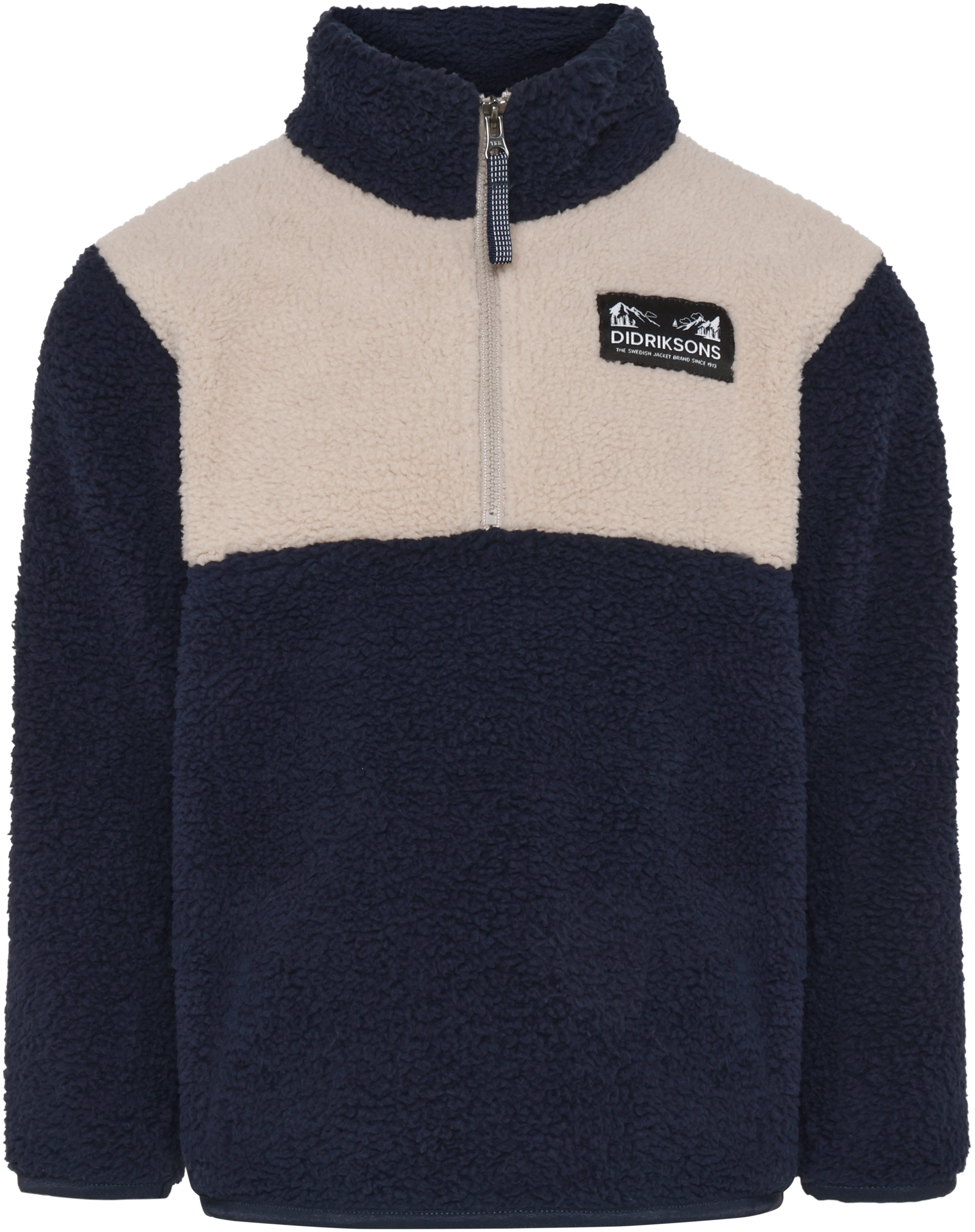 Didriksons Gosig Kids Halfzip børnefleece - Navy - 90 cm - Fleecetrøjer til børn