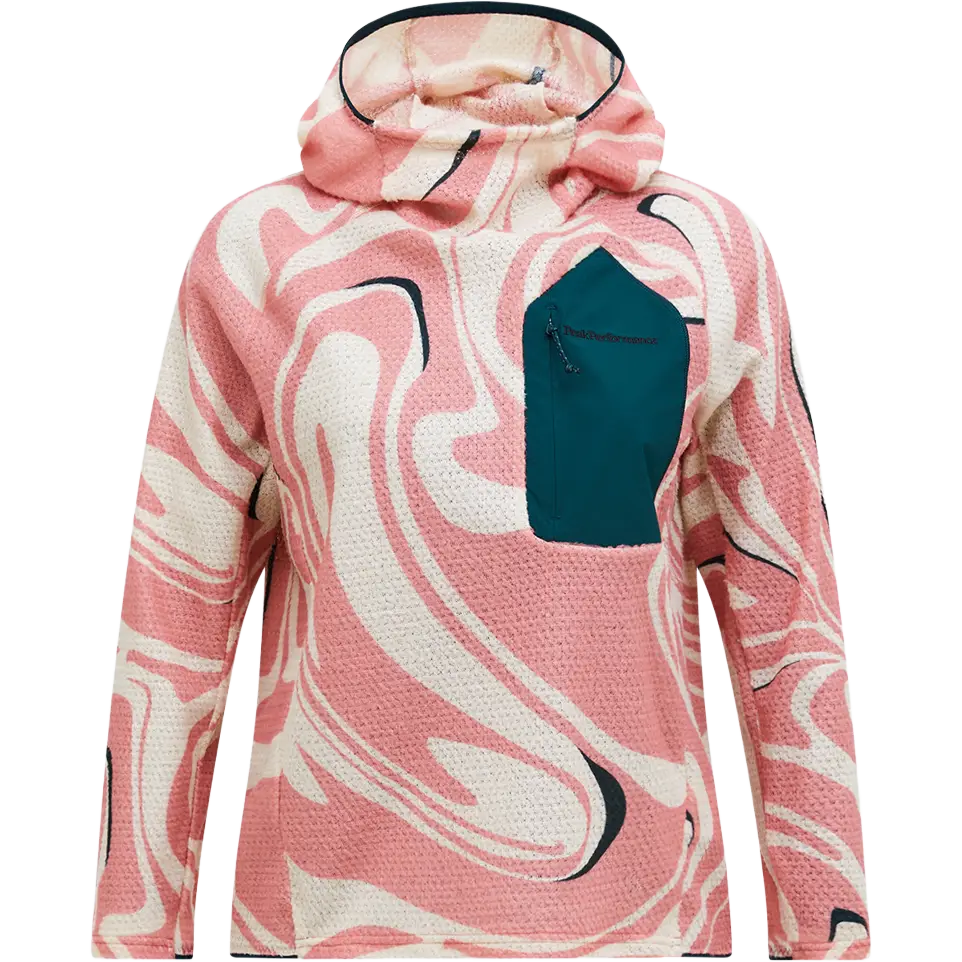 Peak Performance AOP Freelight Alpha Hoo Women - Swirl Map - XL - Løbetrøjer