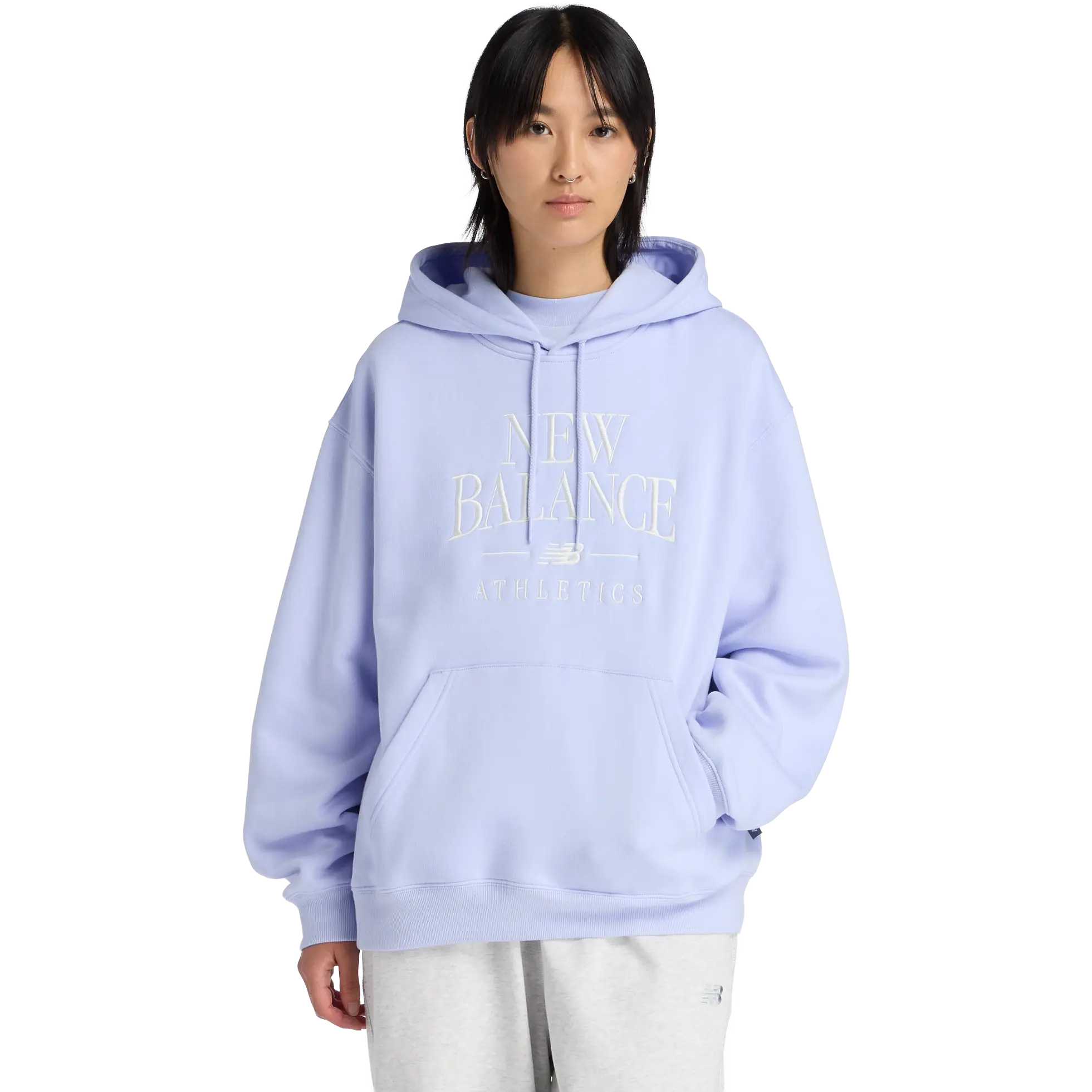 New Balance Linear Heritage Fleece Hoodie Women - Daybreak - M - Hættetrøje