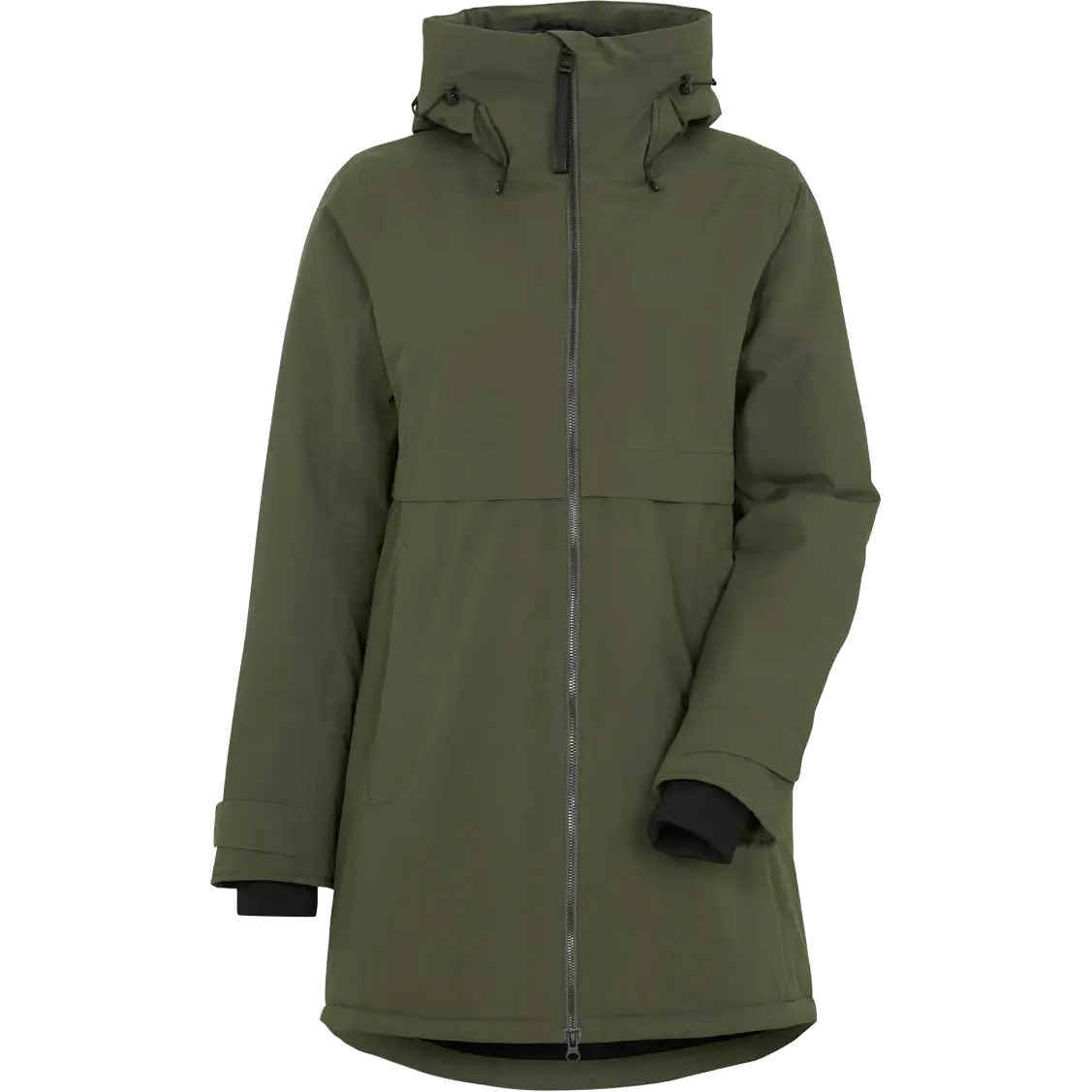 Didriksons Helle Parka 6 Women vinterjakke - Deep Green - 34 - Vinterjakker