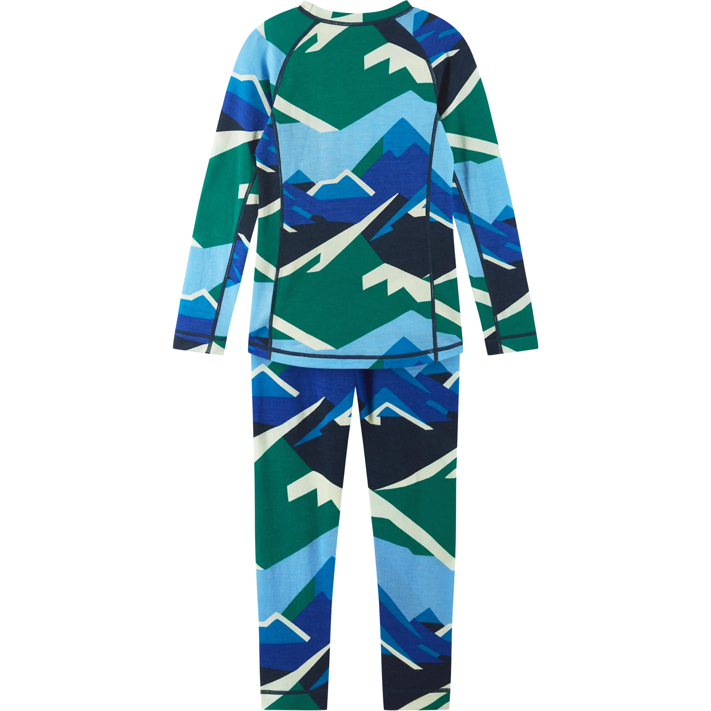 Reima Taitoa Wool base layer set kids - Navy - 160 - Uldundertøj til børn