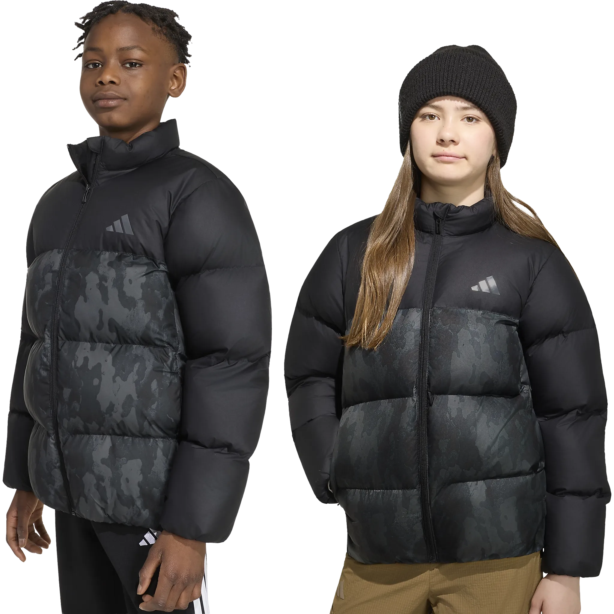 Synthetic Down Allover Print Jacket Juni