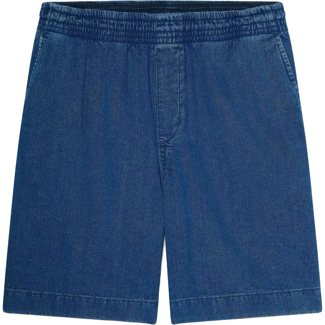 Timberland Herringbone Denim Shorts Men - Moody Blue Wash - XXL