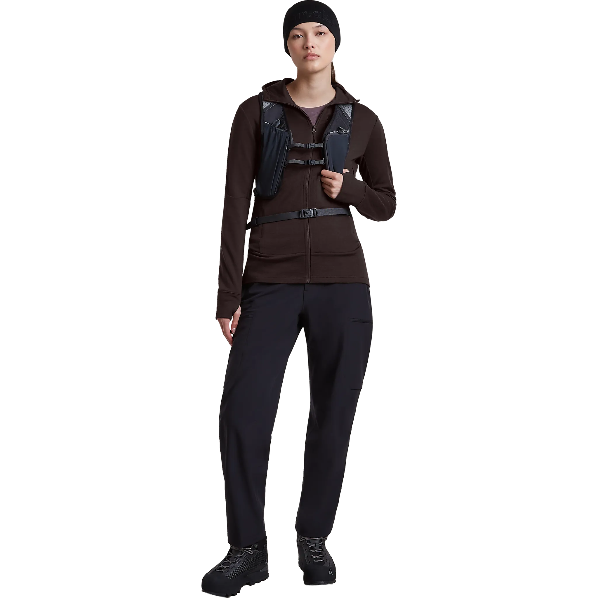 Quantum IV LS Zip Hood Women uldtrøje