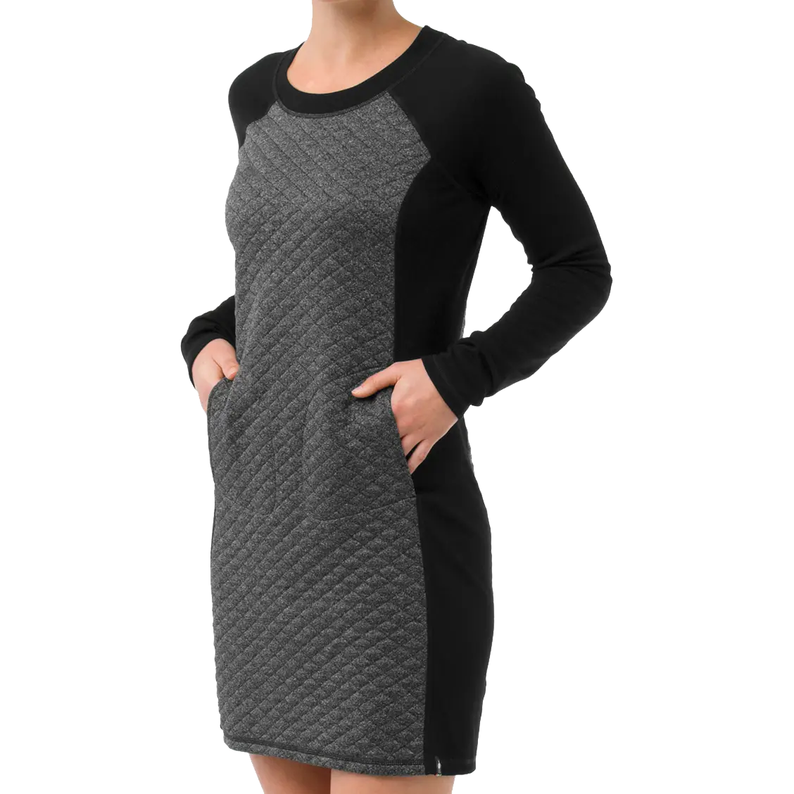 Smartwool Diamond Peak Quilted Dress kjole - Black Heather - S - Outdoor kjoler