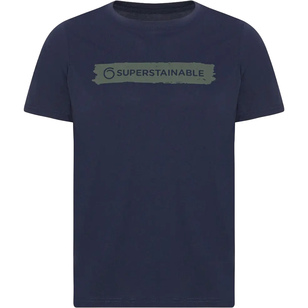 Superstainable Dark Lake Tee Men herre-T-shirt - Navy - S - Kortærmet T-shirts