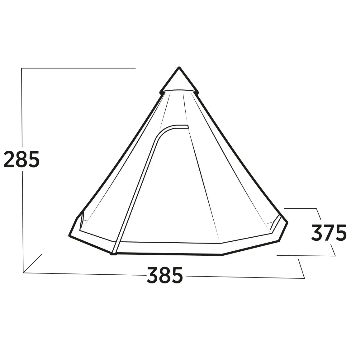 Rands Tipi telt, 8 prs.