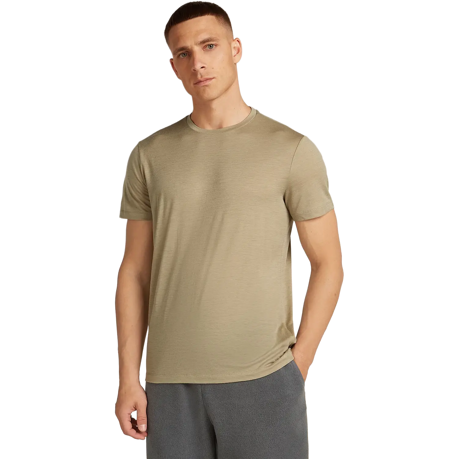 Icebreaker Tech Lite III SS Tee Men herre-T-shirt - Flagstone - XXL - Kortærmet T-shirts