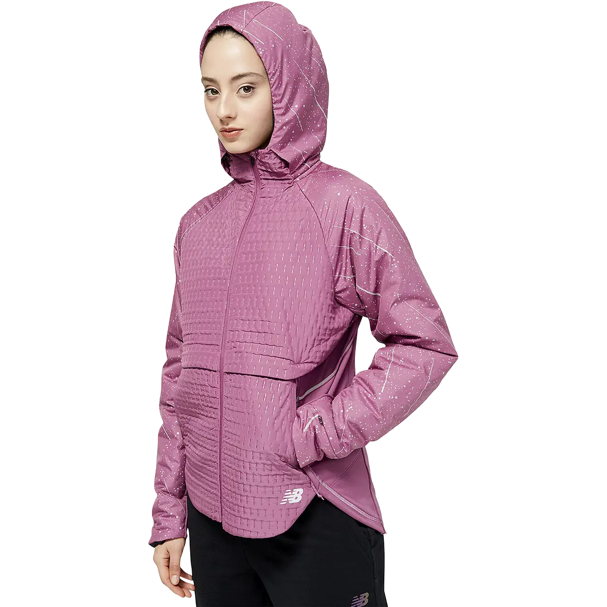 New Balance Reflective Impact Run Heat Jacket Women - Raisin - XS - Løbejakker