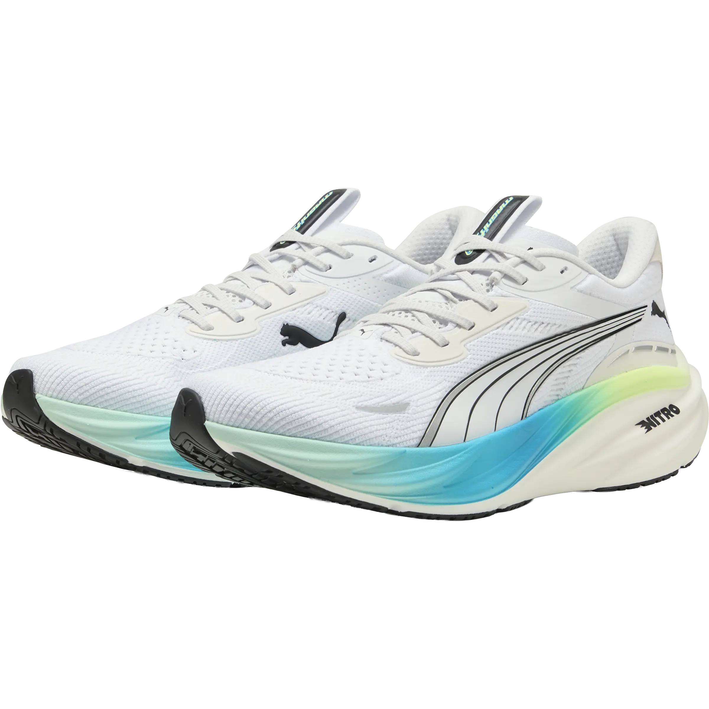 Puma Magnify Nitro 3 Men - PUMA White/Mint Melt - 47 - Sko