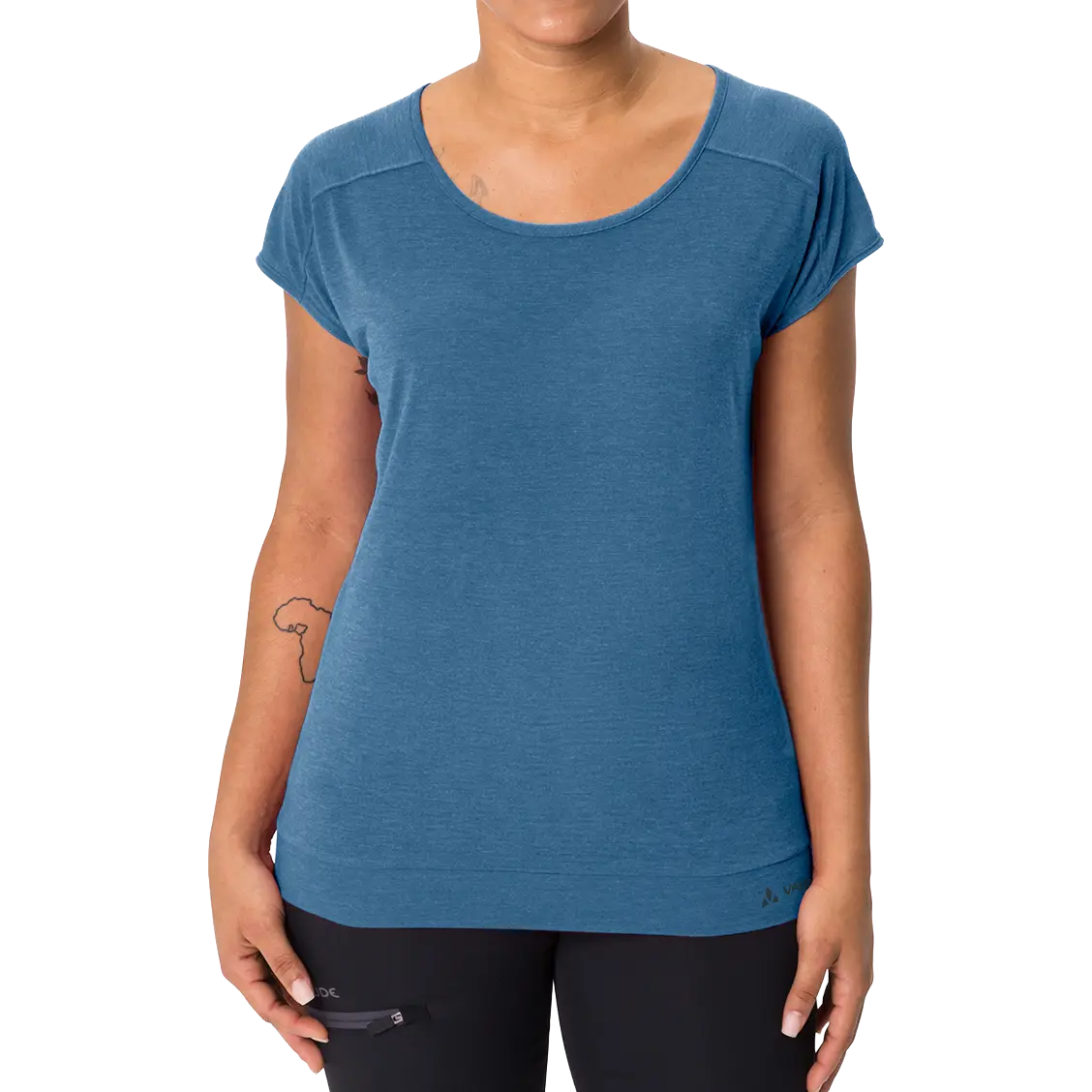 Vaude Skomer T-shirt III Women damebluse - Ultramarine - 36 - Kortærmet T-shirts