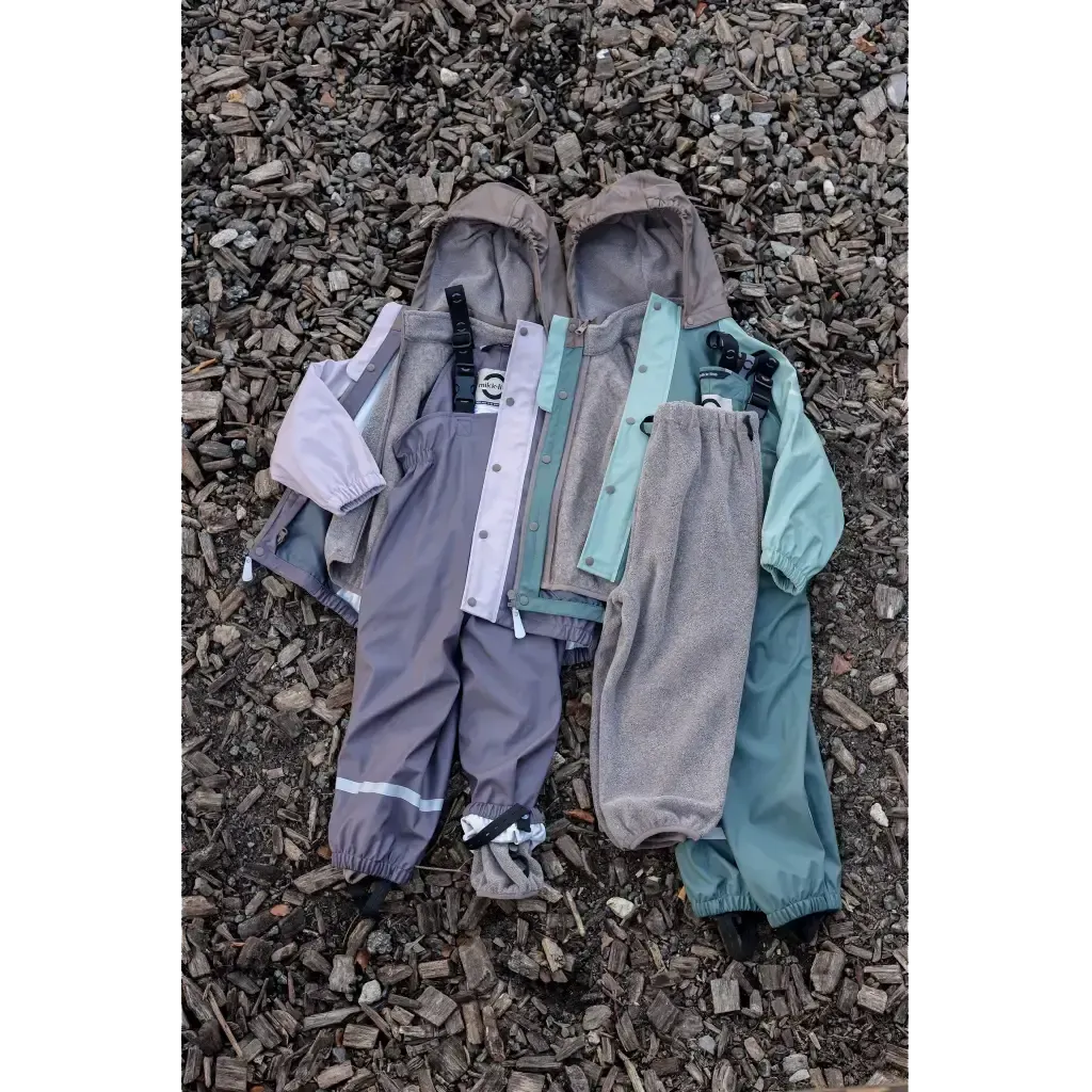 PU Rain Set + Fleece/Suspenders Recycled regnsæt