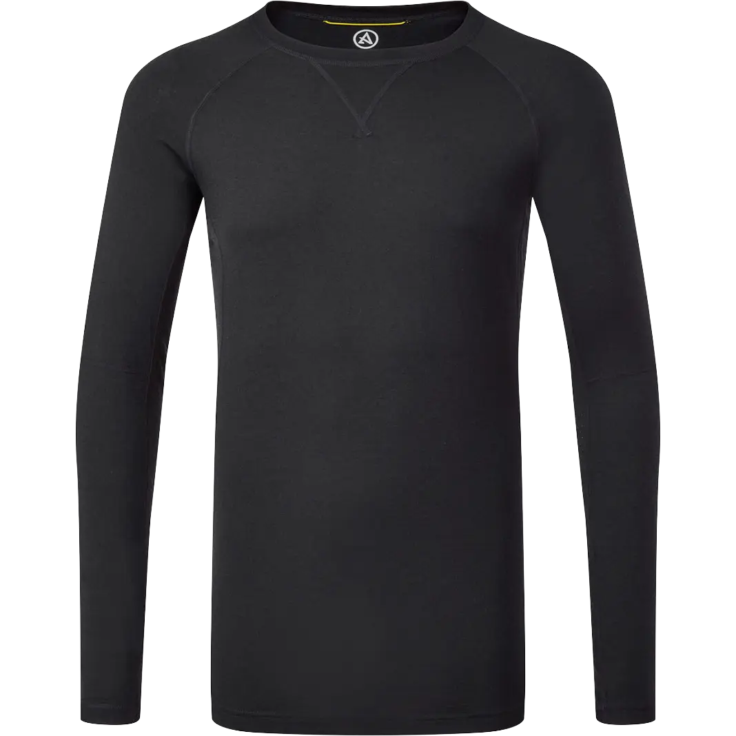 Artilect Flatiron 185 Crew Men uldundertrøje - Black - XL - Uldundertøj