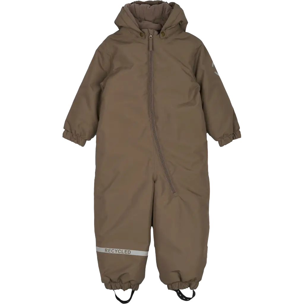 Mikk-Line Snow Suit Solid flyverdragt - Chocolate Chip - 140 - Flyverdragter til børn