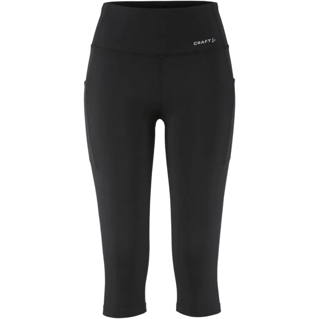 Craft Essence Capri 3 Women - Black - M - Løbetights og bukser