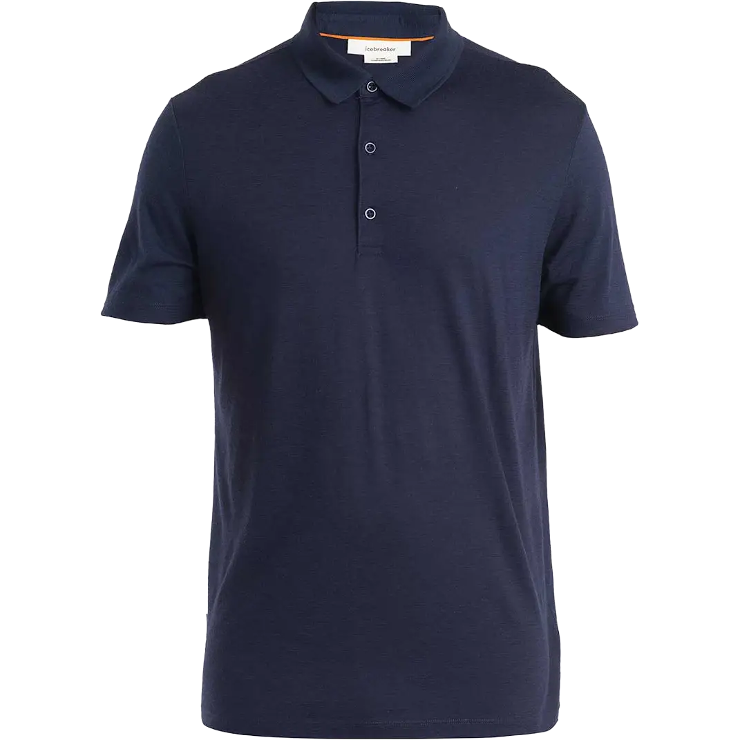 Icebreaker Tech Lite III SS Polo 150 Men - Midnight Navy - XXL - Poloshirts